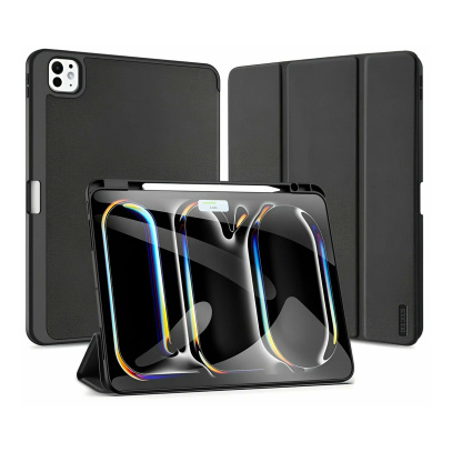 Чехол книжка для iPad Pro 13" M4 Dux Ducis Domo Series Black, чёрный