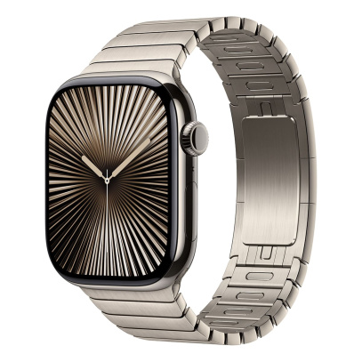 Apple Watch Series 10, 46 мм корпус из титана цвета «Natural», ремешок Link Bracelet цвета «Natural»
