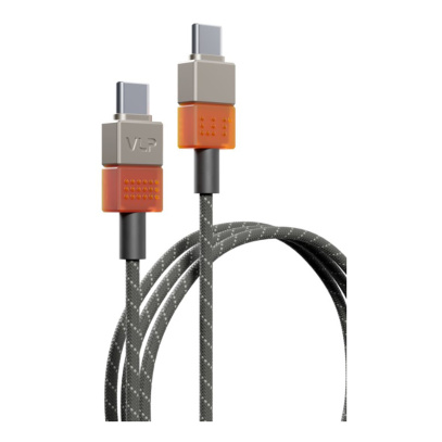 Дата-кабель VLP NEO USB-C, 100W, 1.5m, янтарно-серый