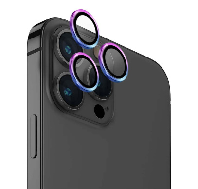 Защитное стекло для камеры iPhone 15 Pro UNIQ OPTIX Camera Lens protector Aluminium (IP6.1P(2023)-ALENSIRD) Прозрачное