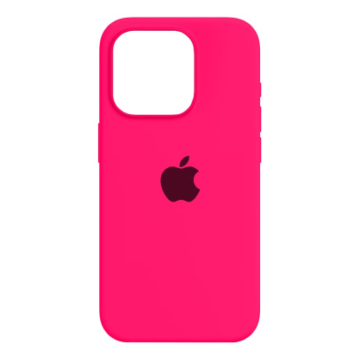 Чехол Silicone Case для Apple iPhone 15 Pro Ярко-розовый