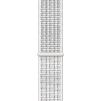 Apple Watch Nike+ Series 4, 44 мм, корпус из алюминия серебристого цвета, спортивный браслет Nike цвета «снежная вершина»