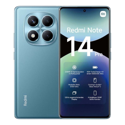 Xiaomi Redmi Note 14 Pro 12/512Gb Ocean Blue, голубой