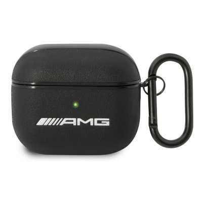 Чехол AMG для Airpods 3 Genuine leather with stamped logo (AMA3SLWK) Черный