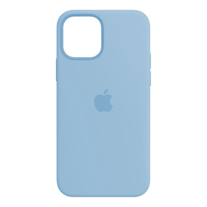 Чехол Silicone Case для Apple iPhone 12/12 Pro Blue, голубой