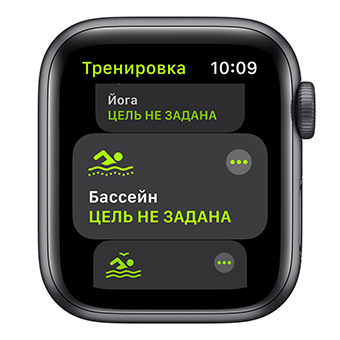 Apple Watch Nike Series 6, 40 мм, корпус из алюминия цвета «серый космос», спортивный ремешок Nike цвета «антрацитовый/чёрный»