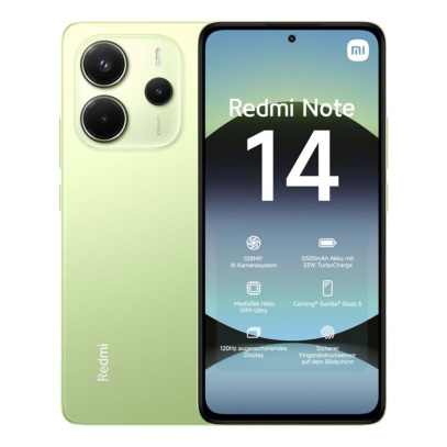 Xiaomi Redmi Note 14 6/128Gb Lime Green, зелёный