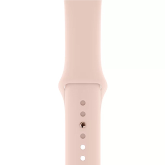 Apple Watch Series 4, 40 мм, корпус из алюминия золотого цвета, спортивный ремешок цвета «розовый песок»