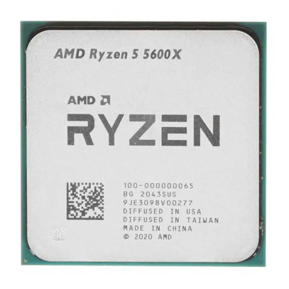 Процессор AMD Ryzen 5 5600X, 3.7ГГц (Turbo 4.6ГГц), AM4, OEM (100-000000065)
