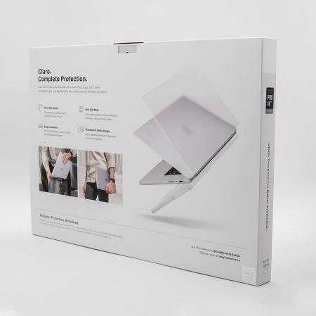 Чехол для Macbook Pro 16 (2021) UNIQ HUSK Pro Claro (MP16(2021)-CLAROMCLR) Прозрачный