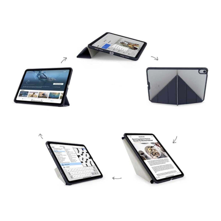 Чехол книжка для iPad Pro 13" M4/M5 Gurdini Origami Case Тёмно-синий