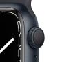 Apple Watch Series 7, 45 мм корпус из алюминия цвета «тёмная ночь»,  спортивный ремешок «тёмная ночь»