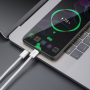 Дата-кабель Deppa Original, USB-C - USB-C, 60Вт, 1 м, нейлон (72554) Белый