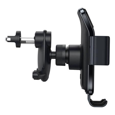 Автомобильный держатель Baseus Smart Solar Power Wireless Car Mount Electric Holder (SUZG000001) Чёрный