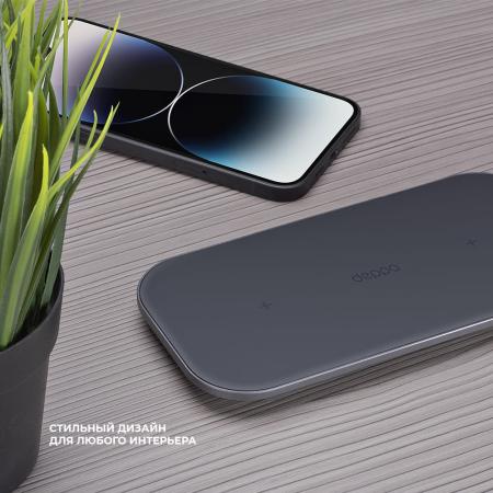 Зарядная станция Deppa Charging Station Dual, 40W (24026) Black, чёрный