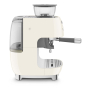Кофемашина эспрессо со встроенной кофемолкой SMEG 50s style (EGF03CREU) Кремовый