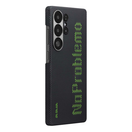 Чехол для Samsung S25 Ultra PITAKA Tactile Woven Case (NoProblem) Чёрный