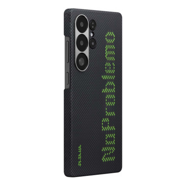 Чехол для Samsung S25 Ultra PITAKA Tactile Woven Case (NoProblem) Чёрный