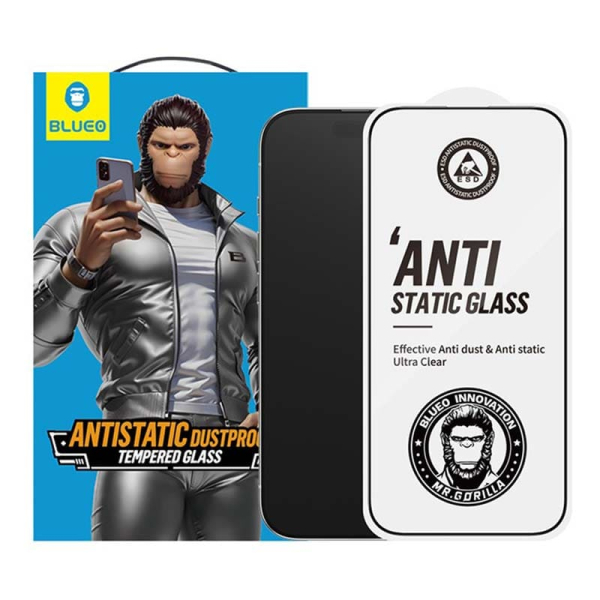 Защитное стекло для iPhone 16 Pro Max BlueO Narrow border Anti-Static Глянцевое