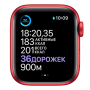 Apple Watch Series 6, 40 мм, корпус из алюминия цвета (PRODUCT)RED, спортивный ремешок красного цвета