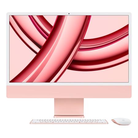 Apple iMac 24" (M3, 8C CPU, 10C GPU, 2023) Retina 4,5K, 8Gb, 256Gb SSD (MQRT3) Pink, розовый