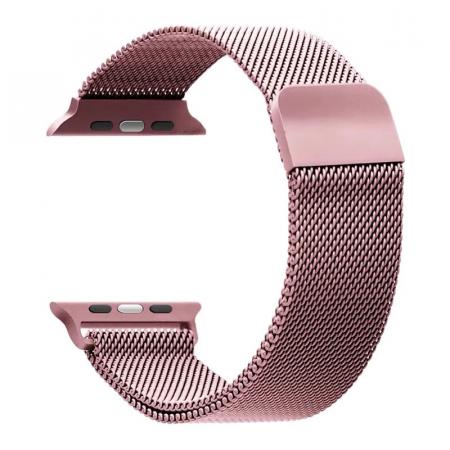 Металлический ремешок COTEetCI Milanese Mesh Bracelet (Миланская петля) для Apple Watch 38/40 мм Rose Gold, розовое золото