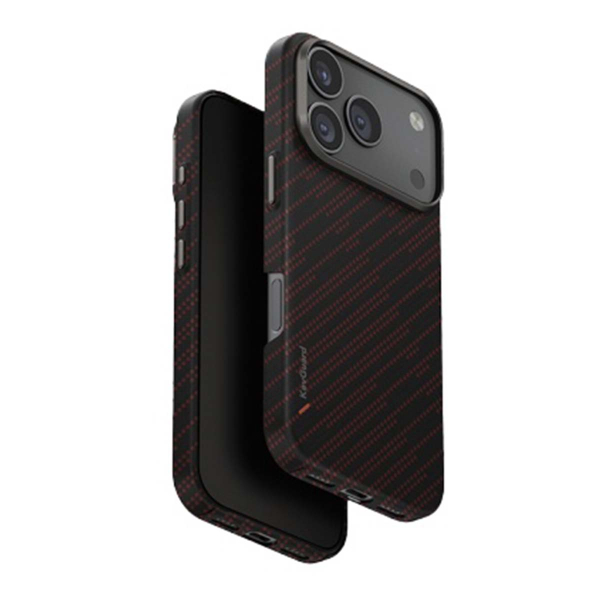 Чехол для iPhone 17 Pro Max с MagSafe UNIQ KEVA EDGE Full Kevlar (IP6.9P(2025)-KEVAEDMRORG) Rust Orange, оранжевый