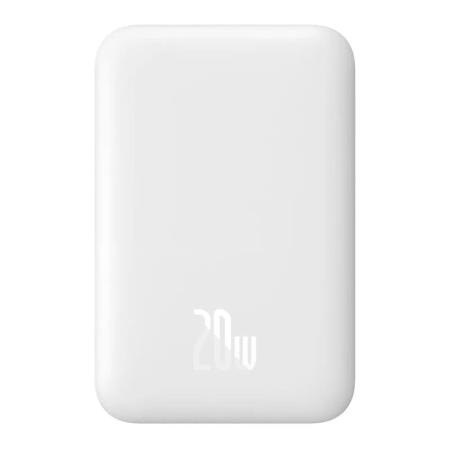 Внешний аккумулятор Baseus 6000mAh Magnetic Mini Wireless Fast Charge Power Bank 20Вт (PPCXM06A) Белый