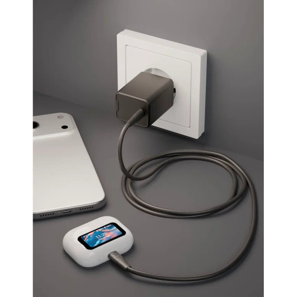 Дата-кабель VLP LITE Color Line USB-C to Lightning, 27W, 1 м Чёрный