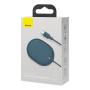Беспроводное зарядное устройство 15w Baseus Light Magnetic Wireless Charger, Type-C кабель 1,5 м (WXQJ-03) Синий