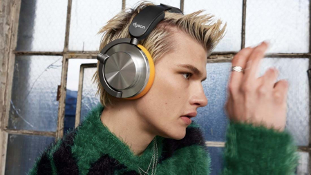 Беспроводные наушники Dyson OnTrac Copper, синий/медь