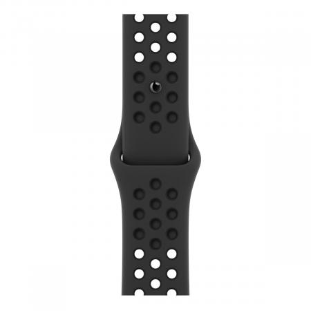 Apple Watch Nike Series 7, 41 мм корпус из алюминия цвета «тёмная ночь», спортивный ремешок Nike цвета «антрацитовый/чёрный»