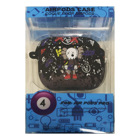 Чехол для AirPods 3 COQUE POUR Черный с рисунком