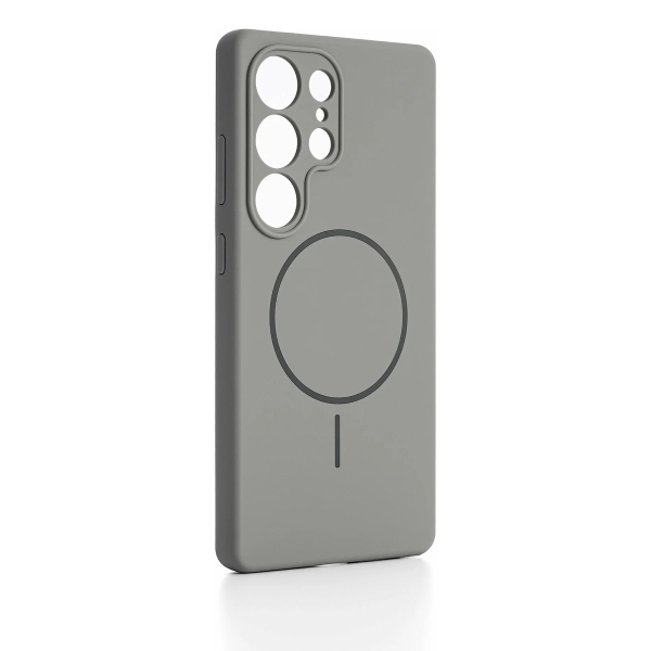 Чехол для Samsung Galaxy S24 Ultra c MagSafe Silicone Case Серый