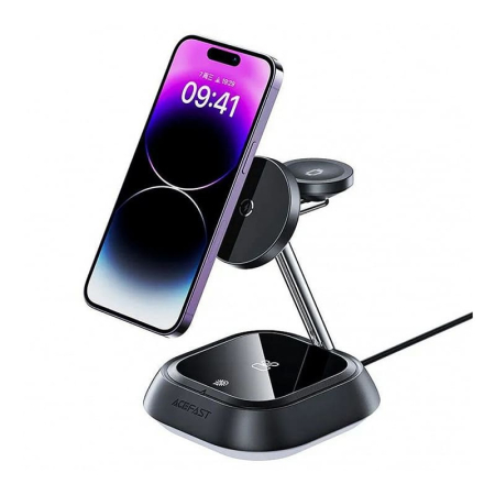 Беспроводное зарядное устройство AceFast Wireless Charger Desktop Holder (E16) Black, чёрный