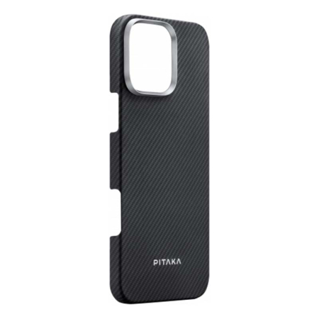 Арамидный чехол для iPhone 16 Pro Max с MagSafe Pitaka Ultra-Slim Case (KI1601PMA) Чёрный