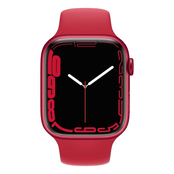 Apple Watch Series 7, 41 мм корпус из алюминия красного цвета, спортивный ремешок (PRODUCT)RED™