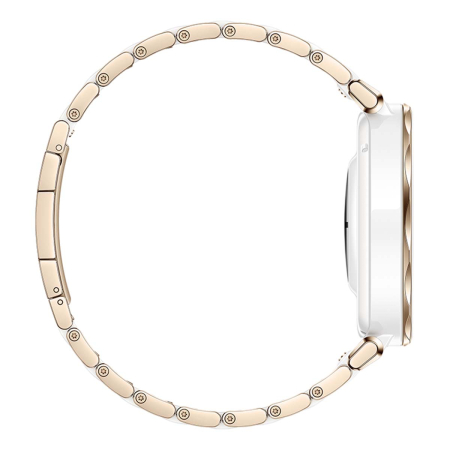 Умные часы HUAWEI Watch GT 5 Pro White, 42 мм, цвет корпуса белый/золотой, цвет ремешка белый/золотой