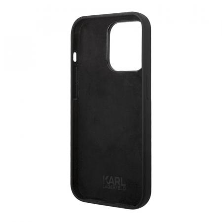 Чехол Karl Lagerfeld для iPhone 14 Pro Max Liquid silicone Choupette body Hard (KLHCP14XSLCTBK) Черный