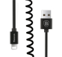 USB кабель Baseus Elastic Cable разъем Lightning (EL-01) Черный