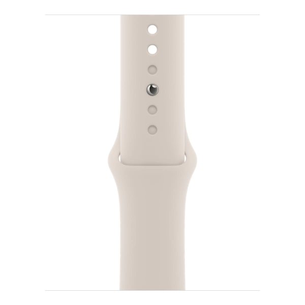 Apple Watch SE (2022), 40 мм корпус из алюминия цвета «Starlight», ремешок Sport Band размера M/L цвета «Starlight»
