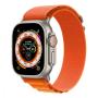 Apple Watch Ultra, 49 мм корпус из титана цвета «Natural», ремешок Alpine Loop размера S цвета «Orange»