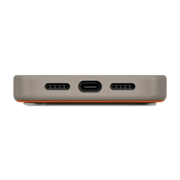 Чехол для iPhone 17 Pro с MagSafe 6.3" UNIQ DS LYDEN (IP6.3P(2025)-LDSFORGFGRY) Оранжево-серый