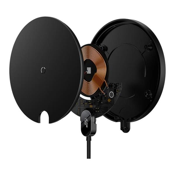 Беспроводное зарядное устройство Baseus Digital LED Display Gen 2 15W CCED000001 (BS-W526) Black, чёрный