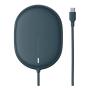 Беспроводное зарядное устройство 15w Baseus Light Magnetic Wireless Charger, Type-C кабель 1,5 м (WXQJ-03) Синий