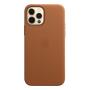 Чехол Leather Case MagSafe для Apple iPhone 12/12 Pro Brown, коричневый