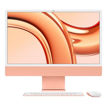 Apple iMac 24" (M3, 8C CPU, 10C GPU, 2023) Retina 4,5K, 8Gb, 256Gb SSD (MQRX3) Orange, оранжевый