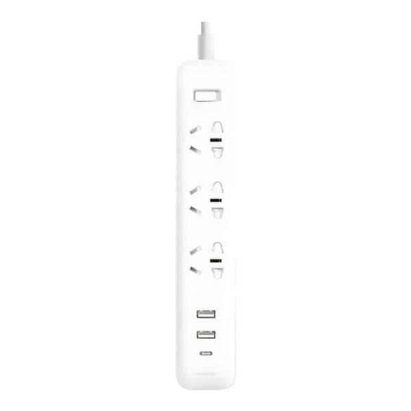 Сетевой фильтр удлинитель Xiaomi Mi Power Strip 3 гнезда + 2USB + USB Type-C 20W 2A1C (XMCXB05QMN) Белый