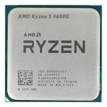 Процессор AMD Ryzen 5 4600G, 3.7ГГц (Turbo 4.2ГГц), AM4, OEM (100-000000147)