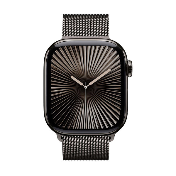 Apple Watch Series 10, 46 мм корпус из титана цвета «Slate», ремешок Milanese Loop цвета «Slate»